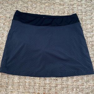 Sz M LIJA Black Perforated Golf Tennis Skirt